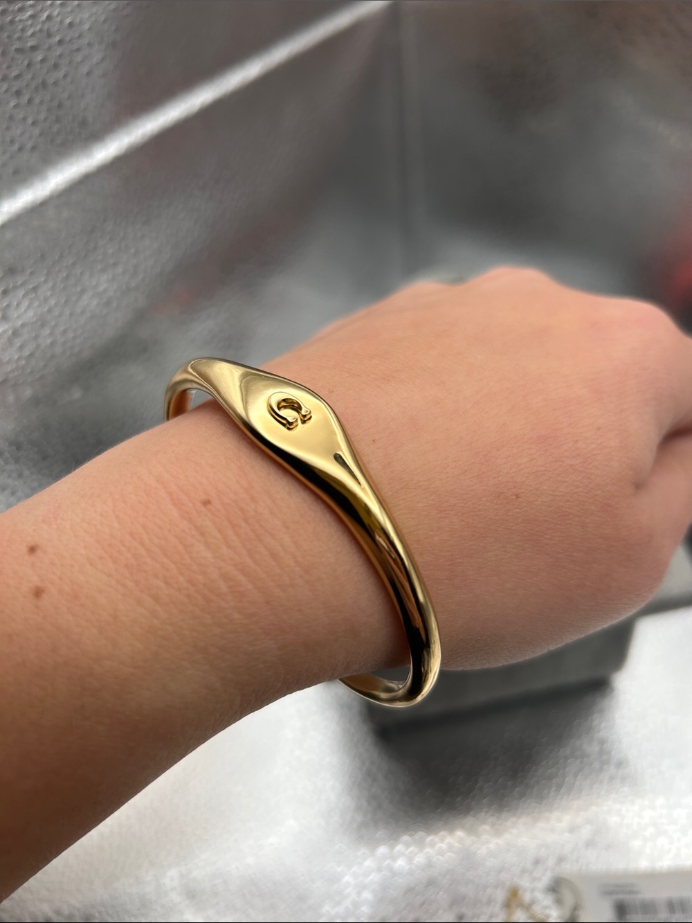 Coach Signet Signature Cuff Bracelet - Picture 4 of 6